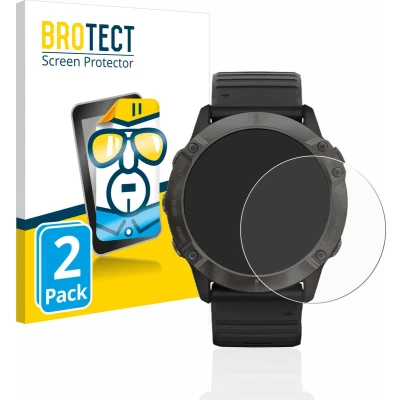 Afbeelding van BROTECT Screenprotector voor Garmin Fenix 6X Pro Folie Beschermfolie transparant (2 Stuks)