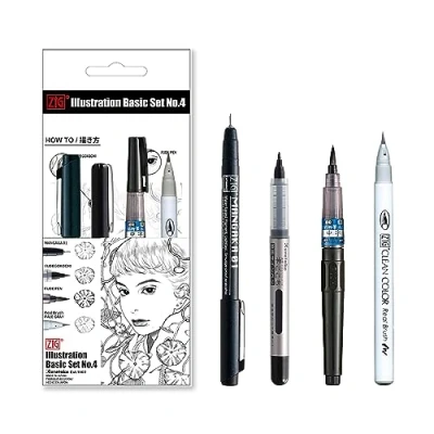 Afbeelding van Kuretake INKTOBER speciale set (set van 4)