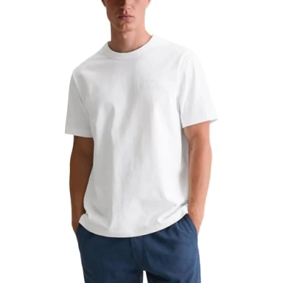 Afbeelding van Marc O&#039;Polo Denim DFC Tshirt basic, Heren, Maat: Large, White