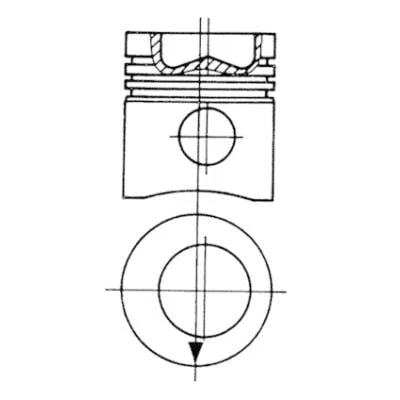 Afbeelding van Reparatieset, zuiger/cilinderbus KOLBENSCHMIDT 93445970