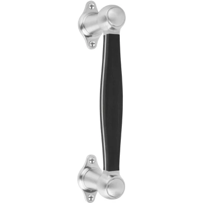 Afbeelding van Formani Greep Lazaro Rosa Violan BOSCO LZ185 tbv houten deur mat RVS/zwart