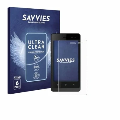 Afbeelding van Savvies Screenprotector voor Logicom Wave 2 Folie Beschermfolie transparant (6 Stuks)