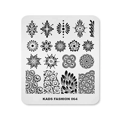 Afbeelding van KADS Nail Art Template Stempelen plaat DIY Manicure Tool Decoratie Design (FA064)