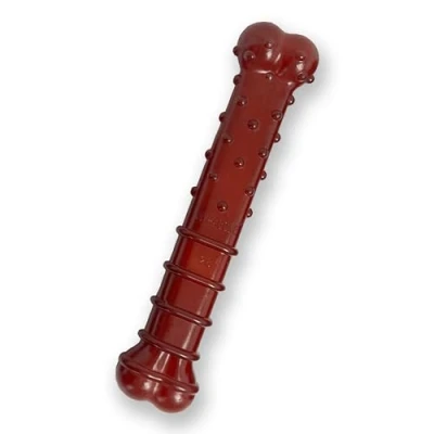 Afbeelding van Nylabone Power Chew Basted Blast Dual smaak Hond Kauwspeelgoed voor Agressieve Kauwers Duurzame Hondenbotten met 2 lagen Spek en Steak Smaak, Large/Giant (1 Count)