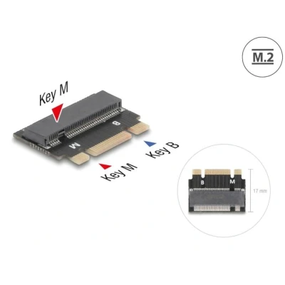 Afbeelding van Delock Adapter M.2 Key B+M Stecker zu M Slot Verlängerung