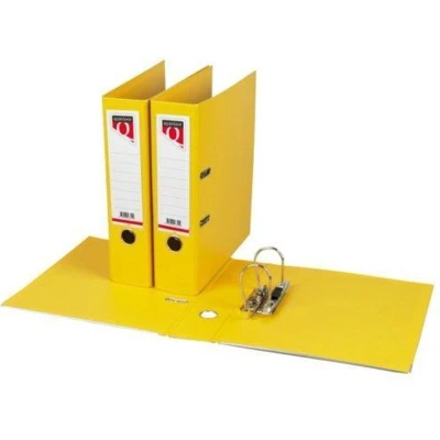 Afbeelding van Ordner Quantore A4 80mm PP geel