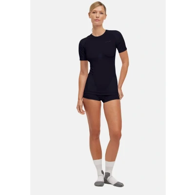 Afbeelding van FALKE Dames Baselayer Shirt Warm Ronde Hals W S/S TS Functioneel Materiaal Sneldrogend 1 stuk, Zwart (Black 3000) Nieuw Milieuvriendelijk, XL