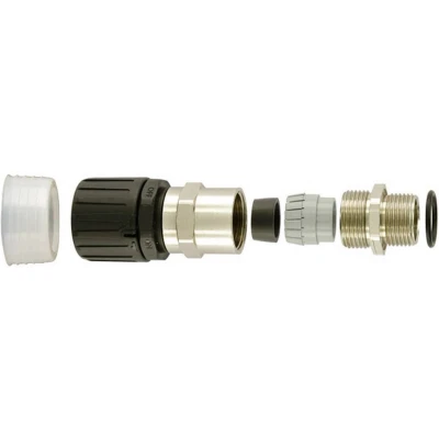 Afbeelding van HellermannTyton 166 22100 HGL13 SCG M16 Slangbevestiging Zwart 9.80 mm Recht 1 stuk(s)