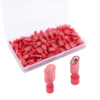 Afbeelding van QitinDasen 80Pcs Premium Volledig Geïsoleerde Draadconnectoren, Draad Krimp Terminal, Nylon Mannelijke &amp; Vrouwelijke Connector (40 Paar Rood)