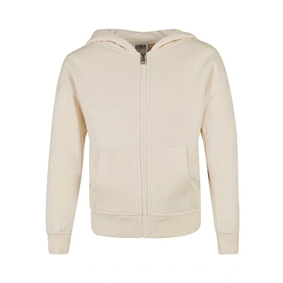 Afbeelding van Urban Classics Sweater met rits voor kinderen, Maat: 122/128, Whitesand