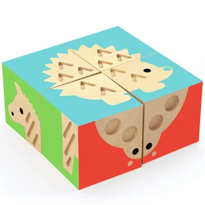 Afbeelding van Djeco sensorische blokpuzzel touchbasic 4st