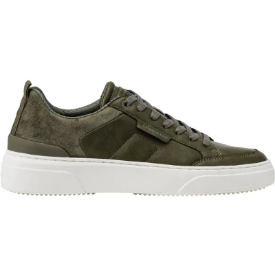 Afbeelding van Bjorn Borg T1930 Tennis Mid heren sneaker Donkergroen Maat 41