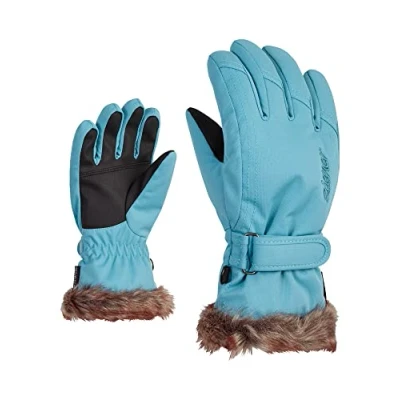 Afbeelding van Ziener Meisjes LIM Skihandschoenen/wintersport warm, ademend, Blue Nile stru, 7