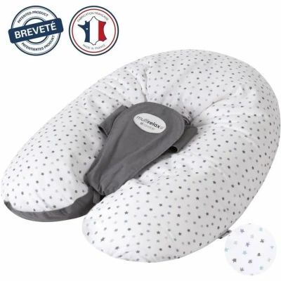 Afbeelding van Zwangerschapskussen CANDIDE Multirelax Polyester / Katoen Grijs Sterren