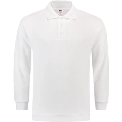 Afbeelding van Tricorp Polosweater Boord Casual Wit Maat XL