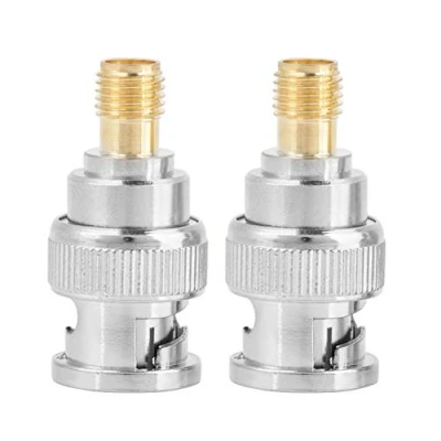 Afbeelding van Connettore BNC maschio femmina SMA J/SMA K Convertitore adattatore coassiale Placcato oro di prova in rame 2 pezzi