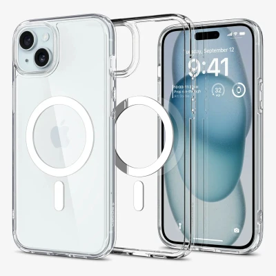 Afbeelding van Spigen Ultra Hybrid Mag Case Apple iPhone 15 (White) Magfit ACS06802