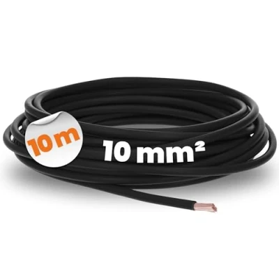 Afbeelding van 10 meter Lapp 4520015 H07V K mm² zwart I bedradingskabel flexibele kernkabel PVC enkeladerig meeraderig 10mm2 bedrading