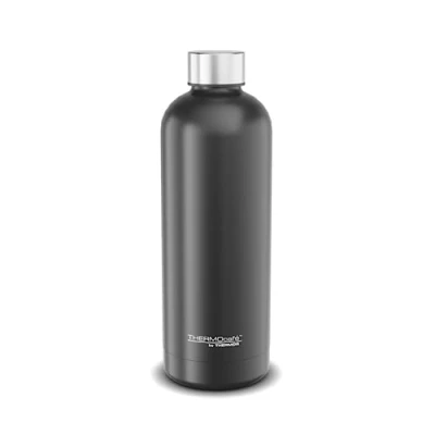 Afbeelding van TC DAILY BOTTLE 0,70 l, zwart mat, thermosfles van roestvrij staal, 6 uur warm / 12 koud, absoluut dicht voor school, kantoor, by THERMOS, waterfles. geïsoleerde drinkfles,