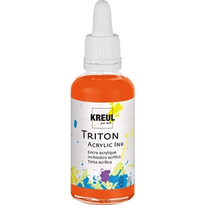 Afbeelding van KREUL Acrylinkt TRITON Acrylinkt, echt oranje, 50 ml