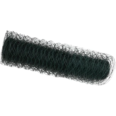 Afbeelding van vidaXL Hexagonaal Hek Groen 0.8x25 m Staal