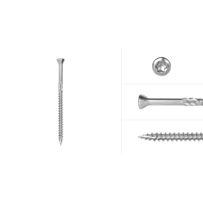 Afbeelding van Vlonderschroeven RVS 410 5 x 80 mm Torx 25 met snijpunt Doos 100 Stuks