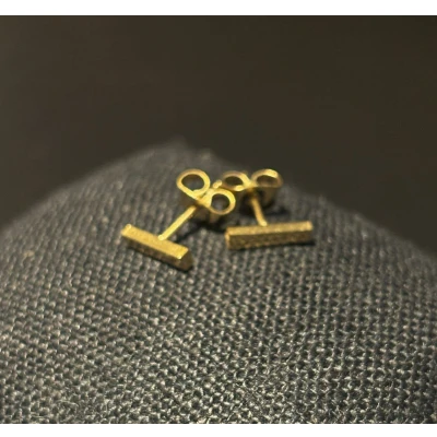 Afbeelding van Gold Style Plated Small Rectangular Earrings