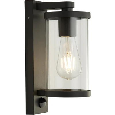 Afbeelding van Searchlight Buitenlamp Porch met bewegingssensor 8631BK