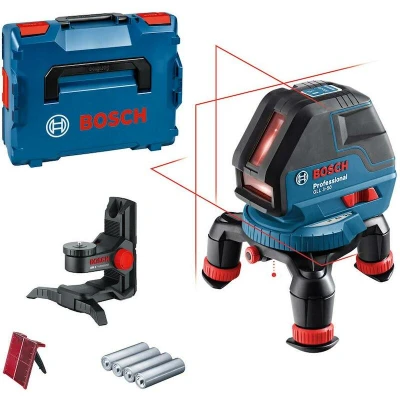 Afbeelding van Bosch Blauw GLL 3 50 P Kruislijnlaser + Ontvanger LR2 BM1 Houder in L boxx 0601063803