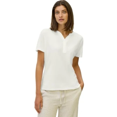 Afbeelding van Cecil LÄSSIGEIKA LOOK Tshirt basic, Dames, Maat: Medium, Weiß