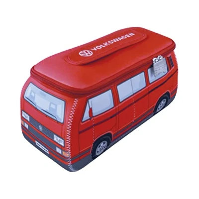 Afbeelding van Toilettas Volkswagen VW T3 (derde generatie) bus kleur : rood maat Large