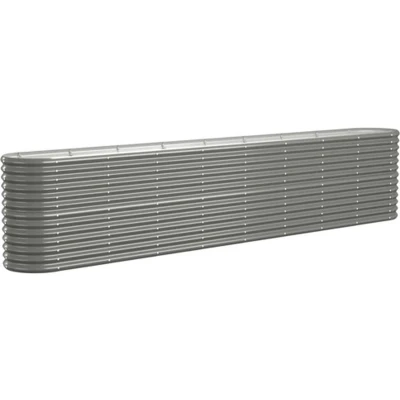 Afbeelding van Plantenbak 332x40x68 cm gepoedercoat staal grijs