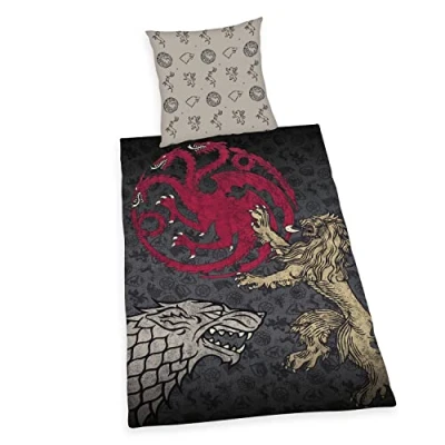 Afbeelding van Tweezijdig te gebruiken overtrekset Game of Thrones met een geweldig motief (2 delig)