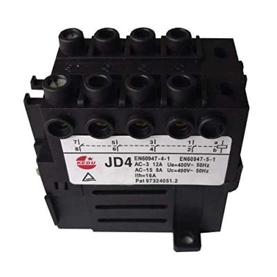 Afbeelding van KEDU JD4 10 polig elektromagnetisch relais industrieel schakelaarrelais schakelaar elektrische apparaten bescherming met stroomuitval en onderspanningsbeveiliging 5NO 400V 16/12/8A
