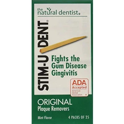 Afbeelding van STIM U DENT Originele Plaque Removers Mint 100 Tandenstokers