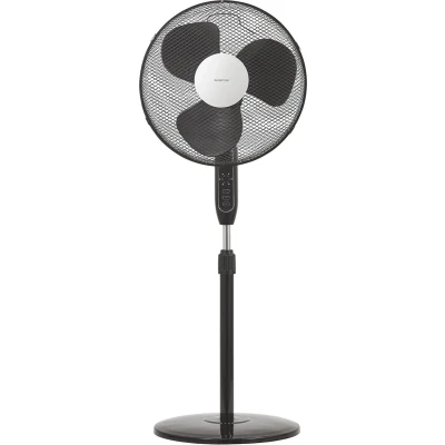 Afbeelding van Ventilator, statiefmodel 40 cm, met afstandbediening, zwart