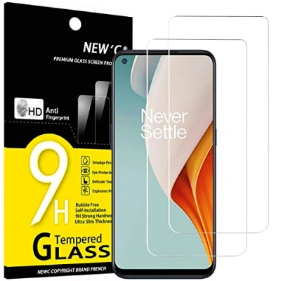 Afbeelding van NEW&#039;C 2 Stuks, Screenprotector voor OnePlus Nord N100, Gehard Glass Schermbeschermer Film 0.33 mm ultra transparant, resistent