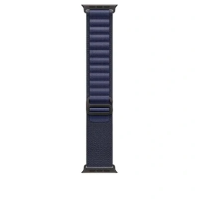 Afbeelding van Apple Watch Strap 49mm Black Titanium Finish Navy Alpine Loop S (130 160mm)