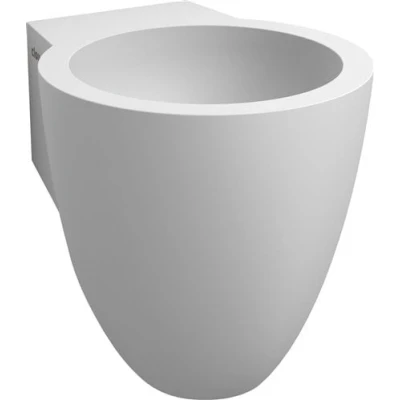 Afbeelding van Fontein Clou Flush 6 met Plug en Bekersifon 27x31.5x28 cm Mat Wit Aluite (Voorbewerkt kraangat)