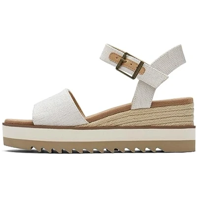 Afbeelding van TOMS Diana Espadrilles, Dames, Maat: 37, Natural Textiel