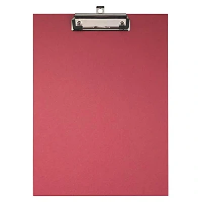 Afbeelding van Exacompta 17295E Klembord van gecoat papier met klem en wandophanging, formaat 23 x 32 cm, voor A4 documenten, rood