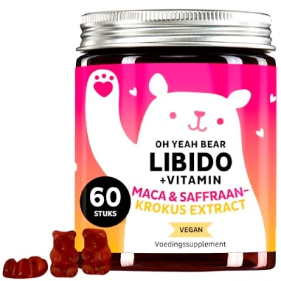 Afbeelding van Maca Complex met hooggedoseerde maca, selenium, saffraanextract &amp; tribulus terrestris fruitextract 60 stuks Veganistisch Bears with Benefits
