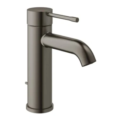 Afbeelding van Grohe Essence New S Size wastafelkraan met waste hard Graphite Geborsteld