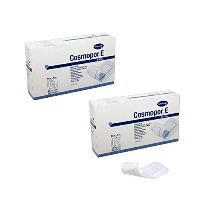 Afbeelding van 2 x 25 Hartmann Cosmopor E wondpleisters, klevend, steriel, 15 8 cm