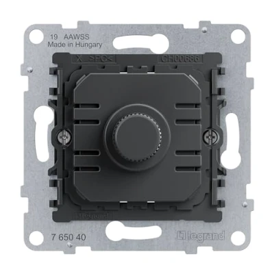 Afbeelding van LEGRAND, SEANO Universele draaischildimmer inzetstuk, 300 W zonder neutrale geleider, faseaan /afsnijding, 5 W, met schroefklemmen, 2 draads aansluiting, 765040