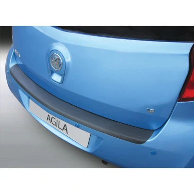 Afbeelding van RGM ABS Achterbumper beschermlijst passend voor Opel Agila 2008 2015 Zwart