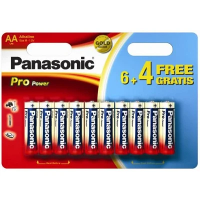 Afbeelding van Panasonic Pro Power AA 6+4 Single use battery Alkaline 1,5 V