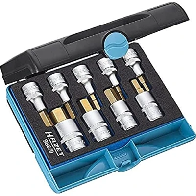 Afbeelding van HAZET 986/9 Steeksleutelelement DIN7422 Safety Insert System, SmartCase Binnen zeszijdig gekarteld