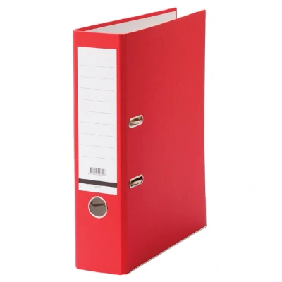 Afbeelding van Ordner Qbasic A4 80mm karton rood
