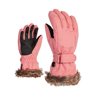 Afbeelding van Ziener Meisjes LIM Ski Handschoenen/Wintersport Warm ademend, Pink Vanilla Stru, 7